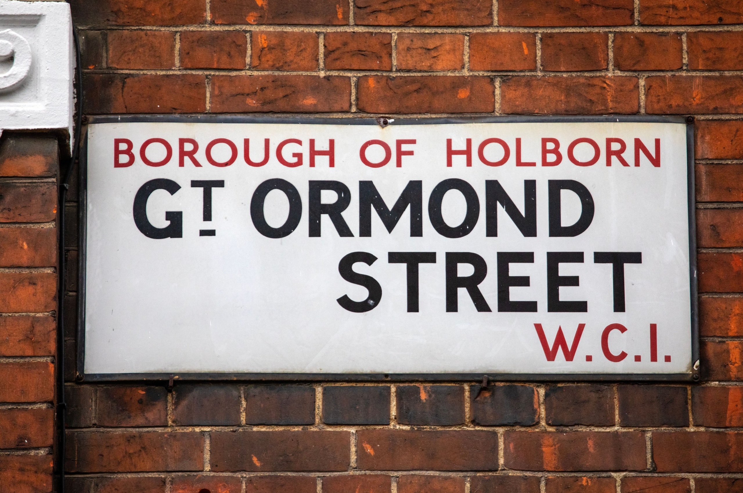 A street sign for Great Ormond Street, London